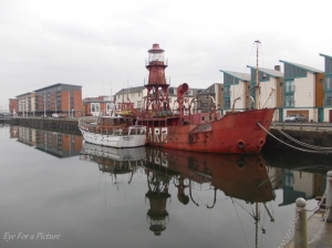 Colour Photo of the North Carr Lightship in Dundee